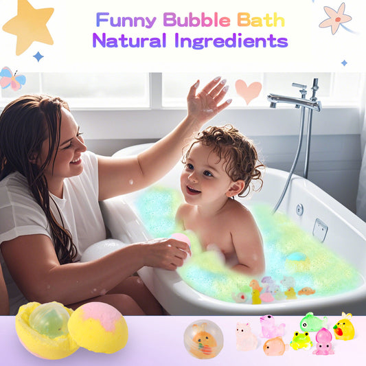 Glow Bath Bombs with Surprise Dolls